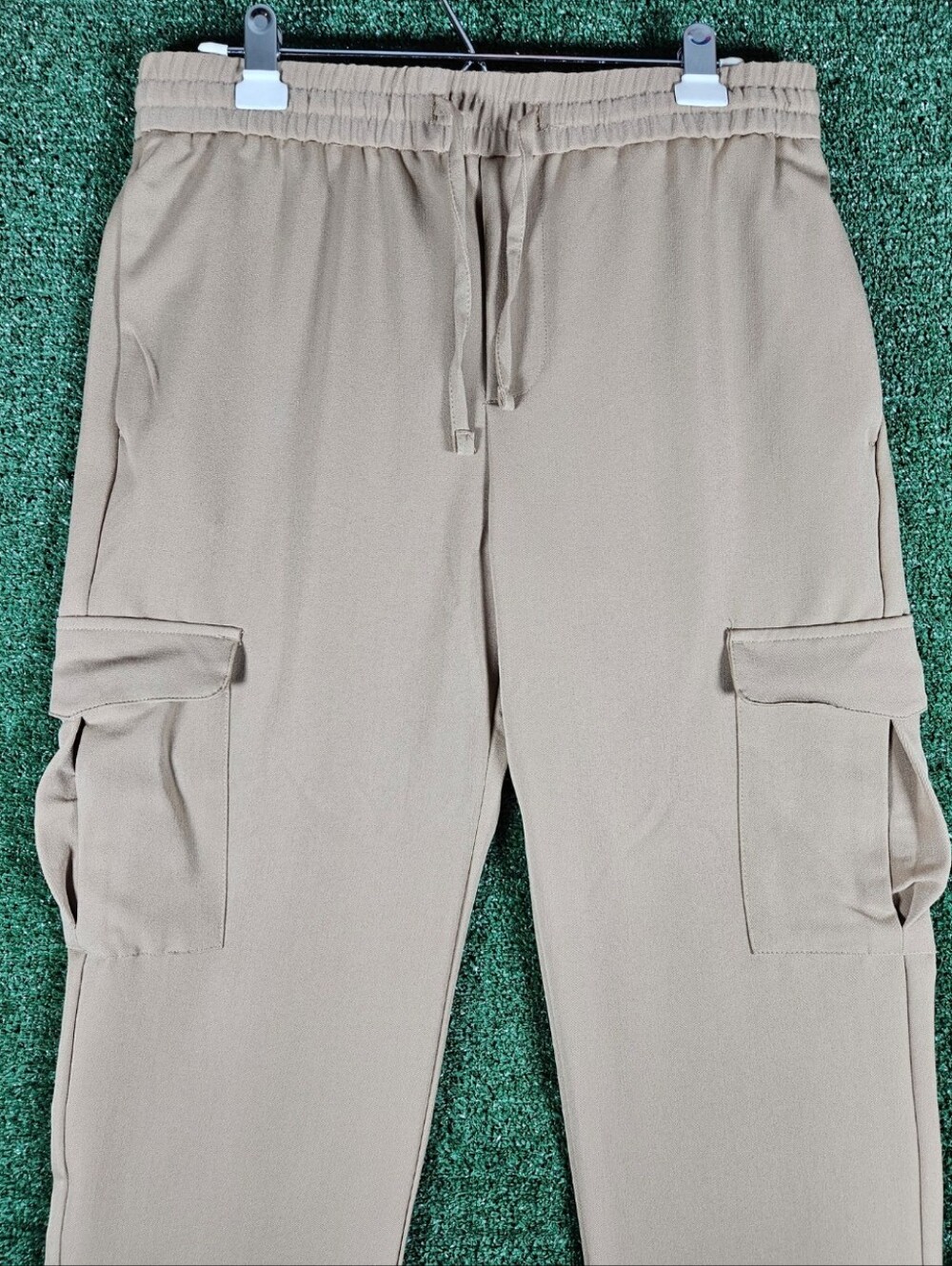 Marc Asher Beige Performance Tech Cargo Pants / Mens Size L/34 - Picture 6 of 10
